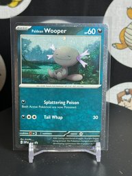 Pokemon Paldean Wooper Black Star Promo Holo Arrow Swirl