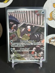 Pokemon Houndour 204/197 Obsidian Flames Scarlet & Violet Illustration Rare