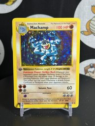Pokemon Vintage 1999 Base Set 1st Edition Machamp Holo