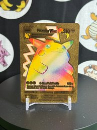 Pokemon Gold Fan Art Pikachu Vmax Rainbow