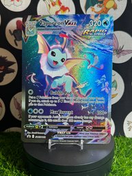 Vaporeon VMAX SWSH182 Holographic Black Star Promo Pokemon TCG