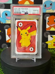 PSA 10 2020 UNO POKEMON PIKACHU JPN.BACK - RED - #0