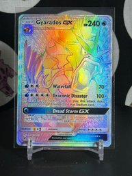 Gyarados GX 112/111 Rainbow Secret Rare Full Art Pokemon TCG Crimson Invasion Clean