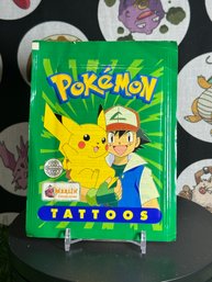 Pokemon Topps Merlin 1999 Tattoos Booster Pack Factory Sealed Vintage 3
