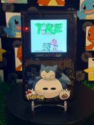 Snorlax Gameboy Color With IPM Modded Screen!