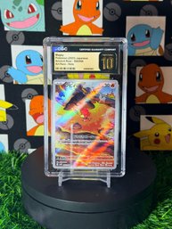 CGC 10 PRISTINE Magby Pokmon (2023) Japanese Ancient Roar - 068/066 Art Rare - Holo