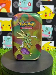 Pokemon Scyther Tin With Redemption Codes And Art Card