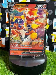 Pokemon 2021 Black Star Promo Holo XL Card Holo Infernape