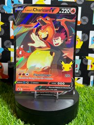 Pokemon 2021 Black Star Promo Holo XL Card Holo Lance's Charizard