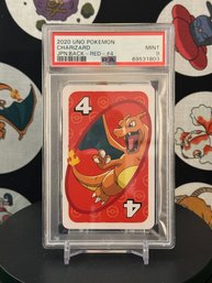 PSA 9 2020 UNO POKEMON CHARIZARD JPN.BACK - RED - #4