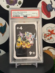 PSA 10 2020 UNO POKEMON EEVEELUTIONS JPN.BACK - WILD - DRAW 4