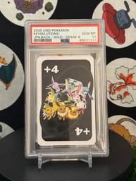 PSA 10 2020 UNO POKEMON EEVEELUTIONS JPN.BACK - WILD - DRAW 4