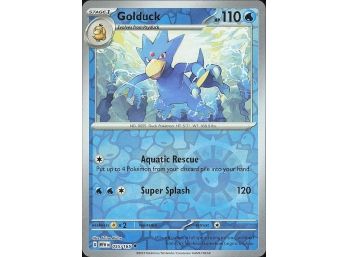 SV: Scarlet & Violet 151 #055165 Golduck Reverse Holo