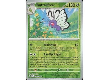 SV: Scarlet & Violet 151 #012165 Butterfree Reverse Holo