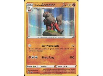 SWSH11: Lost Origin #084/196 Hisuian Arcanine