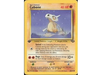 1st Edition Jungle Cubone
