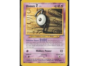 Rare Neo Destiny Unown [G]