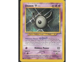 Rare Neo Destiny Unown [W]