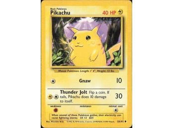 Common Base Set Pikachu