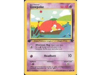 1st Edition Team Rocket Slowpoke