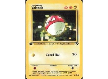 1st Edition Team Rocket Voltorb