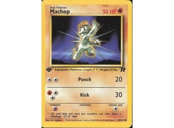 1st Edition Team Rocket Machop