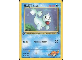 1st Edition Gym Heroes Misty's Seel