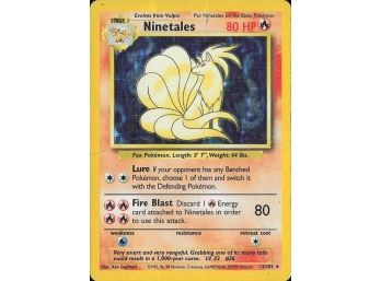 Holo Rare Base Set Ninetales