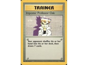 Rare Base Set Imposter Professor Oak