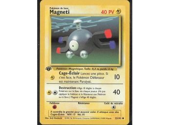 1st Edition Spanish Base Set Magnemite