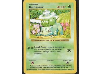 Common Base Set (Shadowless) Bulbasaur