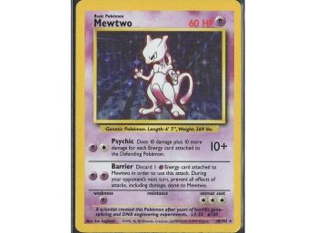 Holo Rare Base Set Mewtwo
