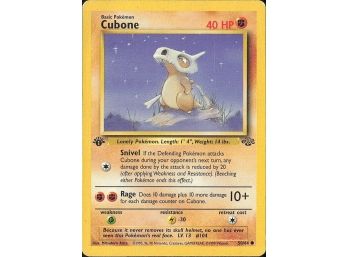1st Edition Jungle Cubone