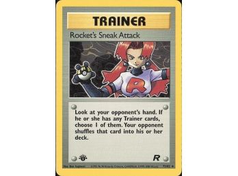 Rare,1st Edition Team Rocket Rocket's Sneak Attack (72)