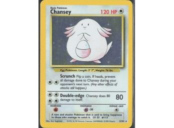 Holo Rare Base Set Chansey