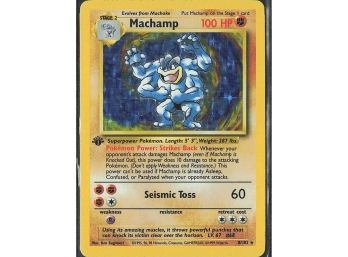 Holo Rare,1st Edition Deck Exclusives Machamp - 8/102