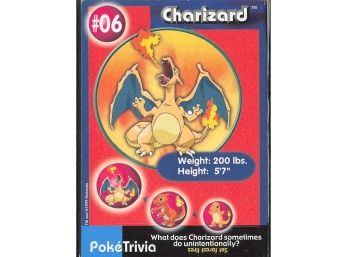 Vintage 1998 Nintendo Poke Trivia Charizard