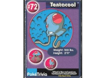 Vintage 1998 Nintendo Poke Trivia Tentacool