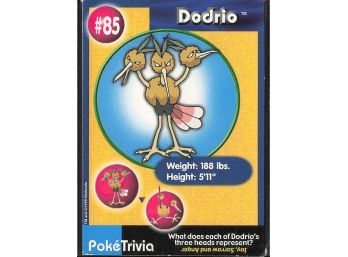 Vintage 1998 Nintendo Poke Trivia Dodrio