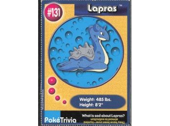 Vintage 1998 Nintendo Poke Trivia Lapras
