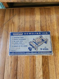 Vintage Craftsman No. 9-4186 Doweling Jig Woodworking Tool In Original Box