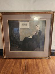 Vintage James McNeill Whistler 'Whistler's Mother' Framed Fine Art Print