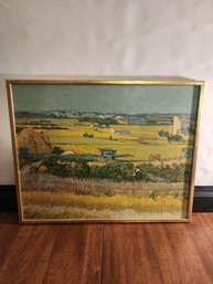 Vintage Vincent Van Gogh 'The Harvest' Large Framed Print