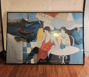 Vintage Itzchak Tarkay Large Framed Fine Art Exhibition Poster Romm Art Editions