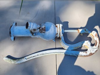 Antique Cast Iron Horizontal Tank Hand Force Pump Salvage