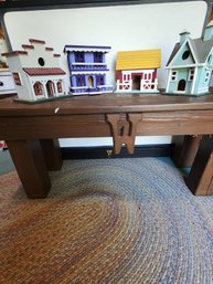 Lot Of 4 Vintage Decorative Wooden Birdhouses - Unique Folk Art Styles