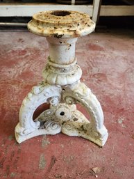 Cast Iron Table Base Ornate Victorian Style Salvage Pedestal Stand