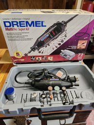 Vintage Dremel MultiPro Super Kit  High Speed Rotary Tool Model 395 With Box, Case & Accessories
