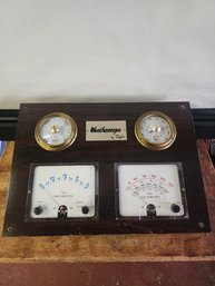 Vintage Taylor Weatherscope Desktop Weather Station Control Panel Panel