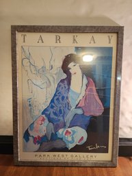 Vintage Itzchak Tarkay 'Burette Noire' Framed Park West Gallery Fine Art Poster